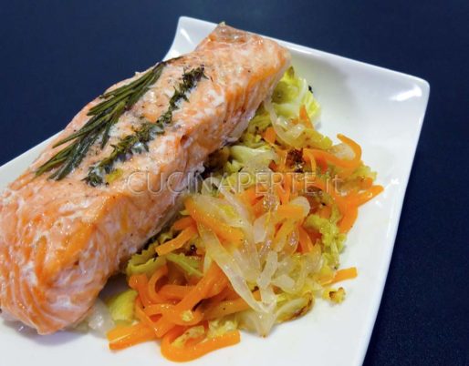 Salmone al cartoccio