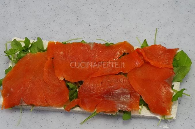 Salmone affumicato a fette