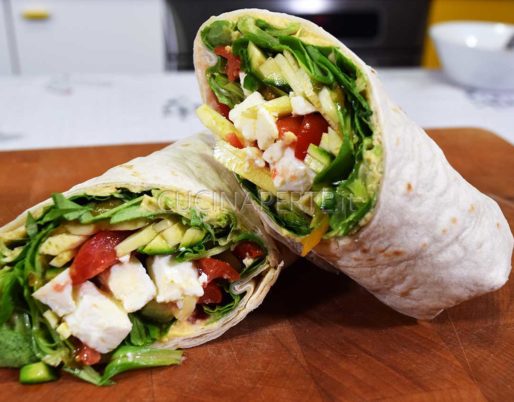 Wrap mediterraneo vegetariano