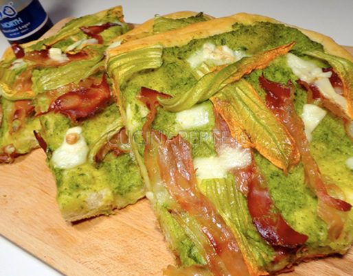 Pizza Fiori di Zucca e Speck