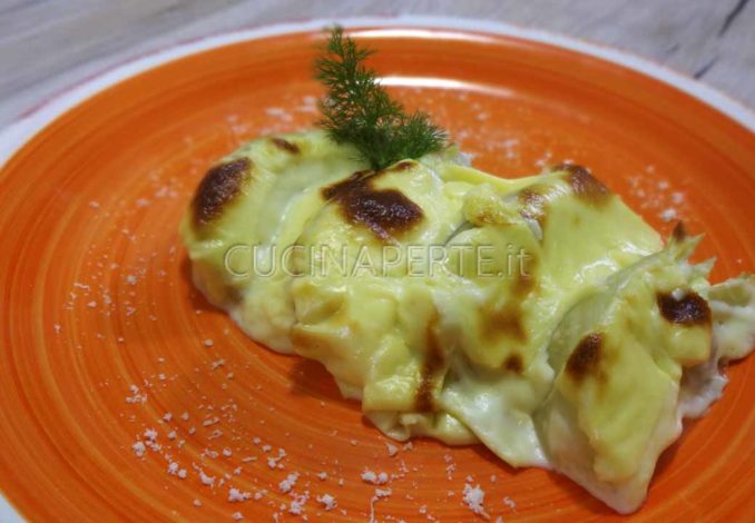 Finocchi gratinati con salsa Mornay