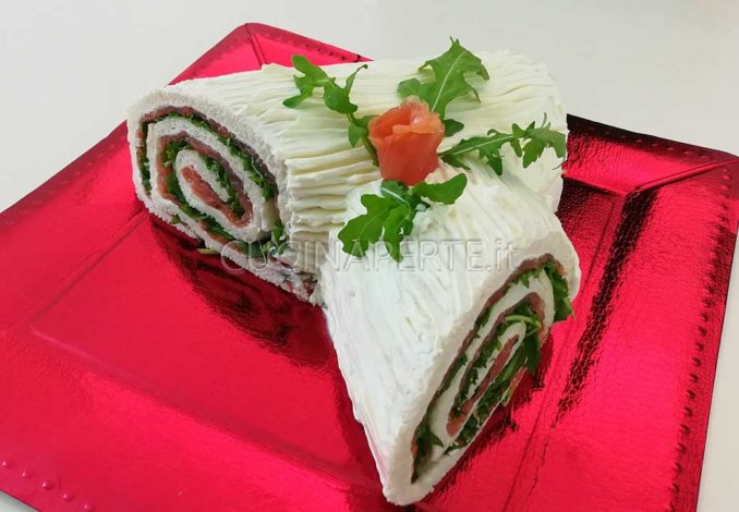 Tronchetto Di Natale Con Pane Per Tramezzini.Tronchetto Di Natale Salato Cucina Per Te