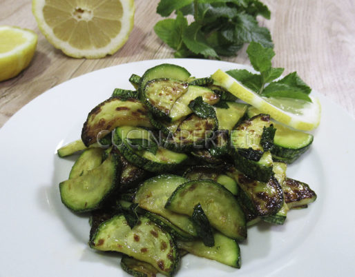 Zucchine menta e limone