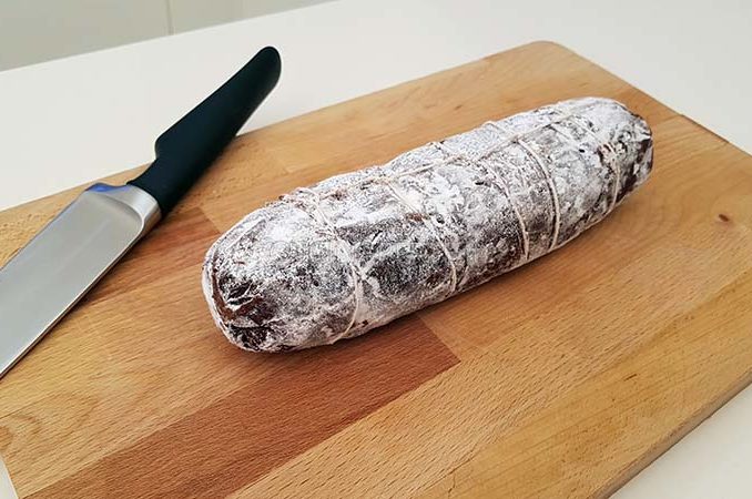 salame con zucchero a velo