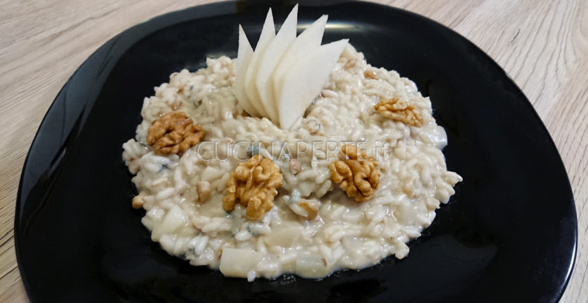 Risotto pere gorgonzola e noci - Cucina per Te
