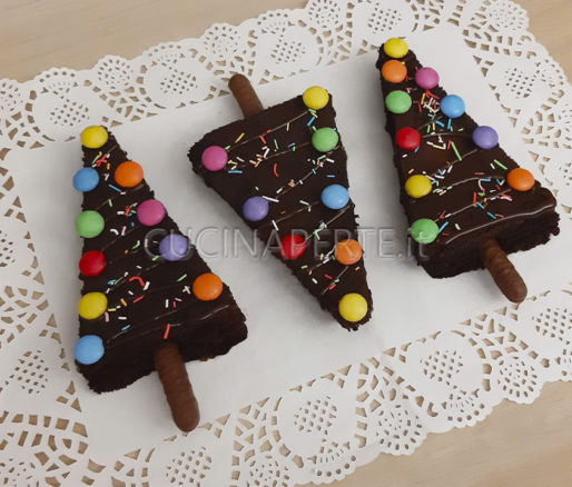 albero di natale brownies