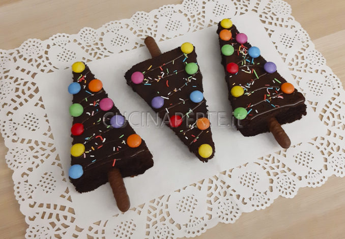 albero di natale brownies