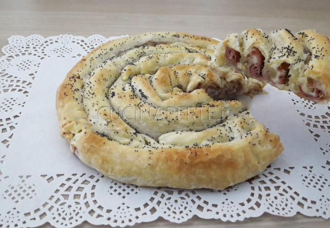 Torta salata a chiocciola