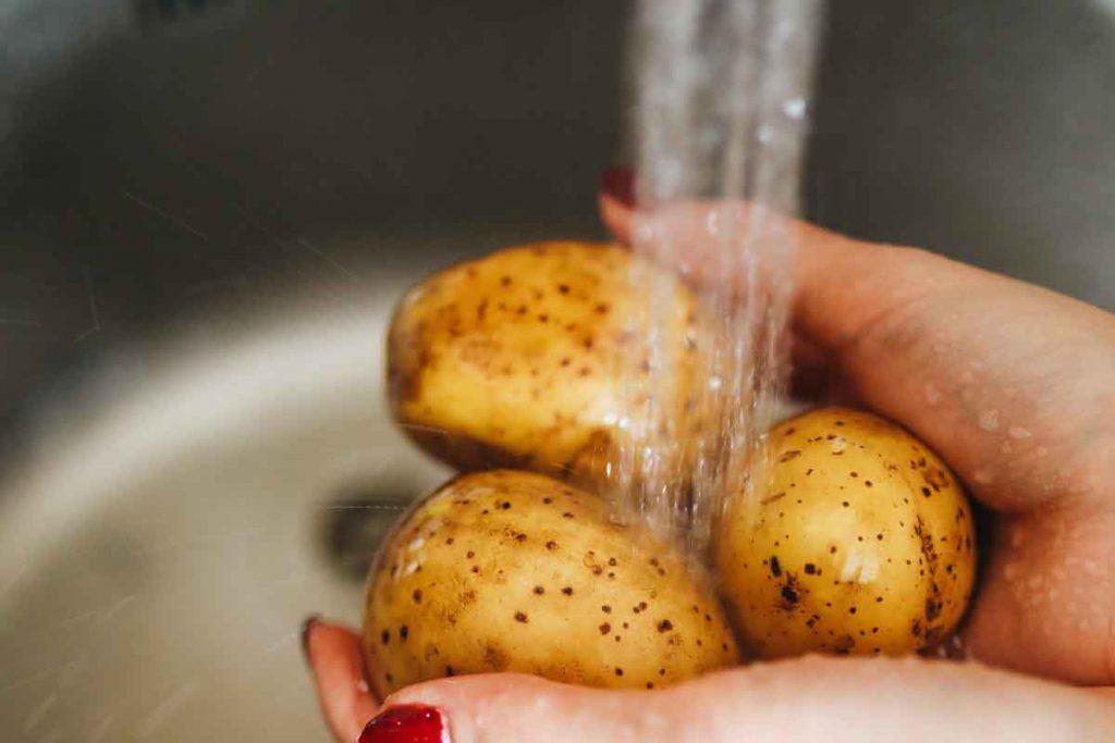 patate in acqua